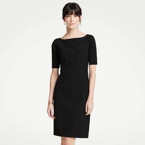 Ann Taylor Plus Size Black Stretch Sheath Dress